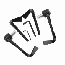 CNC Motorbike Handgrip Guard Brake Levers Protect Guard Motorcycle Protector Handlebar(Black)