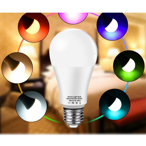 2Pcs Tuya Smart E27 Smart Bulb, Dimmable WIFI Bulb,18W 2