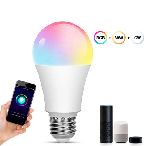 2Pcs Tuya Smart E27 Smart Bulb, Dimmable WIFI Bulb,18W 1