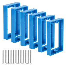 Conjunto de 6 Extensores de Caixa de Tomada Simples de 1/2 polegada