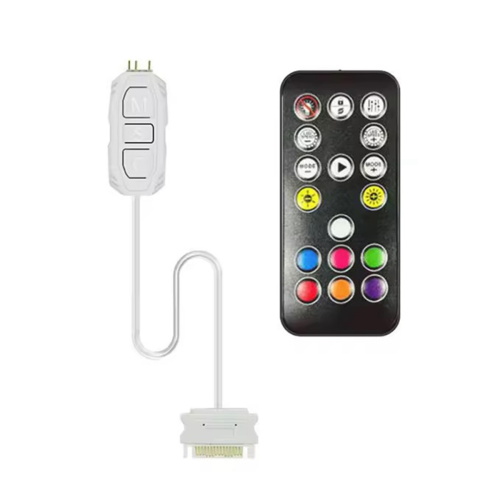 ARGB Controller 5V 3pin naar voeding RGB Controller Wit 1