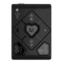 Controle remoto Bluetooth HRT-03 para estabilizador gimbal de smartphone, preto.