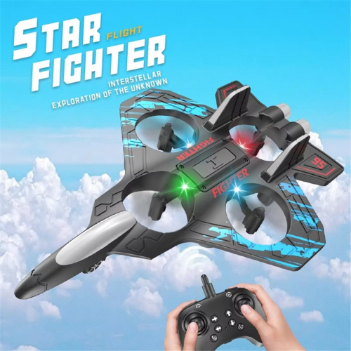 RC Plane 2.4G Remote Control Aircraft Flying Toy Kids Gift Blue 2