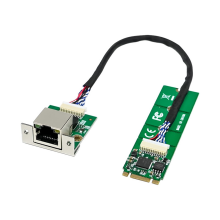M. 2 B+M KEY naar enkele poort 2.5G koperkabel I225V B3 Ethernet