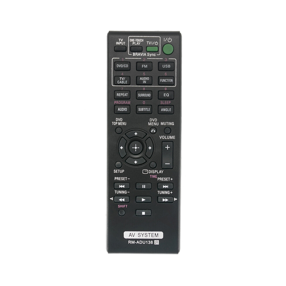 Rm-Adu138 Dav-Tz145 Hbd-Tz140 Rm-Adu138 Replace Remote Control Fit Black 4851814513226