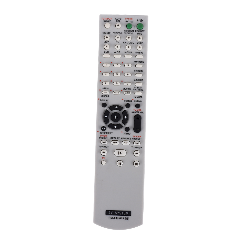 Remote Control Rm-Aau013 For Home Theater Audio/Video Receiver White 4851814509366