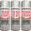 3x400ml Tough Stuff Enamel Silver Hard Wearing Gloss Spray Paint Metal 2