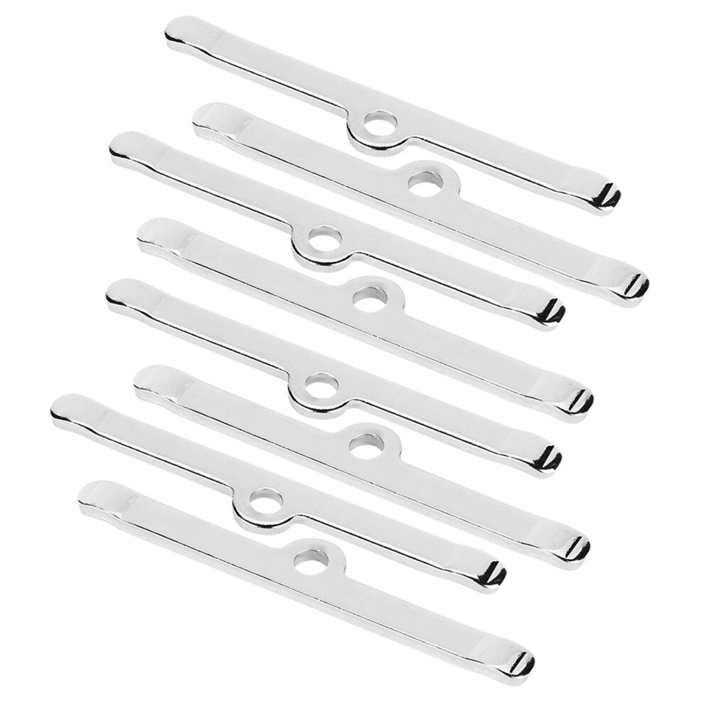 8Pcs Chrome 4 3/4In Valve Cover Spreader Bars Fit For Chevy 283 305 327 350 9431324540315