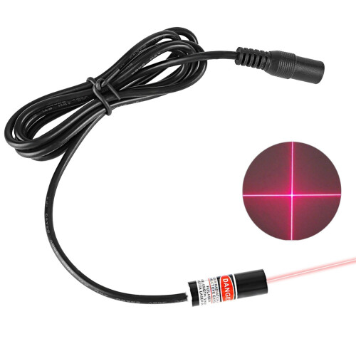 650nm Cross Line Head Red Laser Diode Module Cord 2.8-5V 2