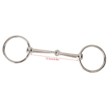 Iron Horse Ring Snaffle Bit Hollow Jointed Mouth for Equestrian Supplies