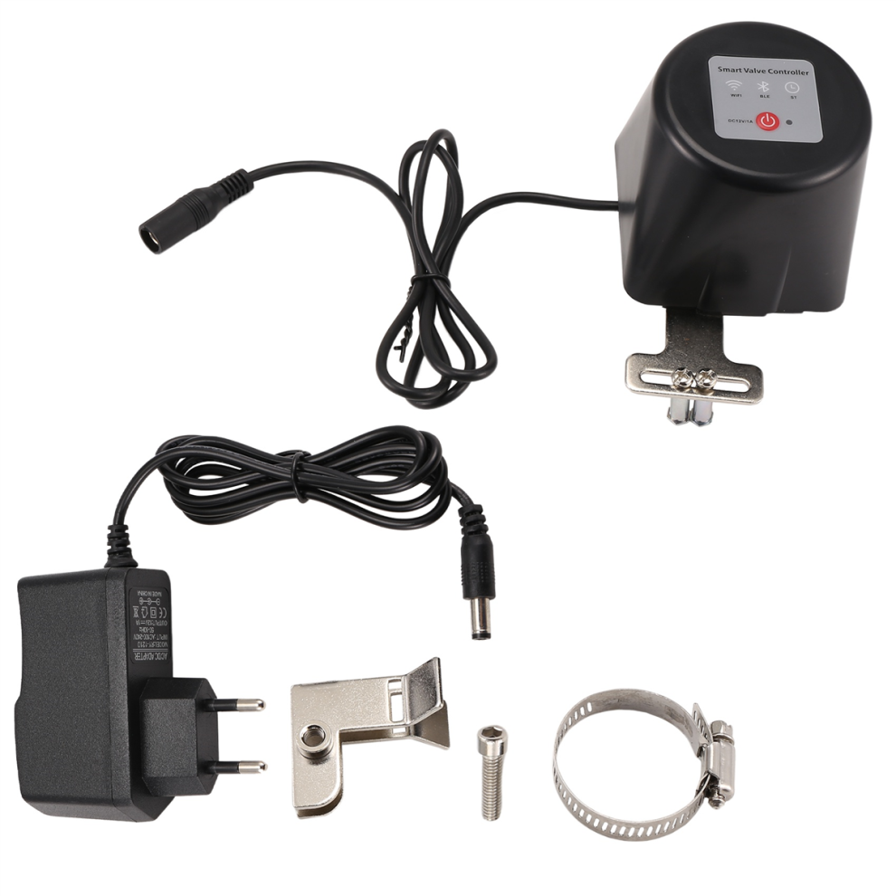 Tuya Wifi Smart Gas Valve Water Shut Off Timer Controller Eu Plug 4851814515626