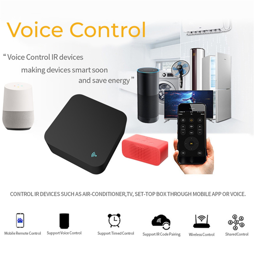 Tuya Wifi Ir Remote Control For Smart Home Via Black 4851814515565