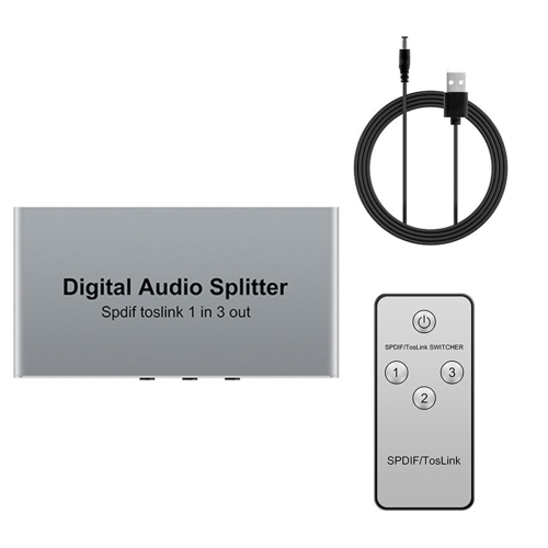 3 Ports Digitaler optischer Audio-Splitter SPDIF Toslink Optischer Splitter