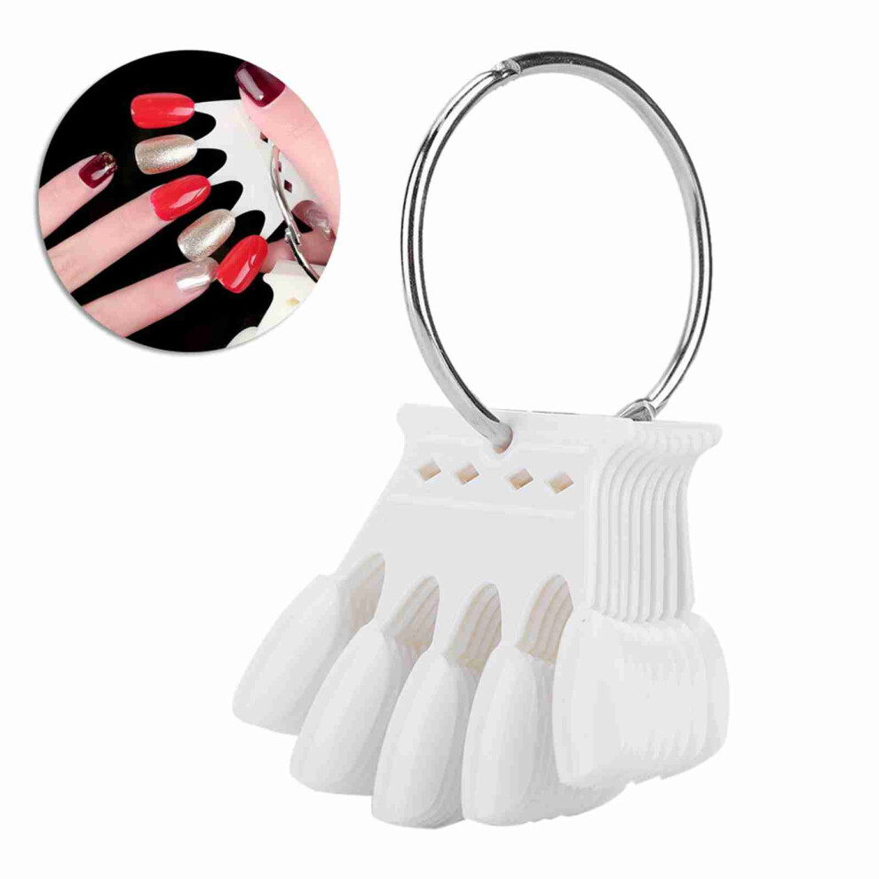 50pcs Nail Art Practice Tips Manicure Polish Gel Color Display Nail Polish Showing Tool 1#