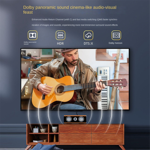 HDTV 8K - Compatibele 2.1 48Gbps Ultra HD-kabel 2