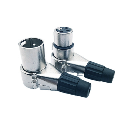 1 par de conectores de cable de audio XLR de 3 pines macho y hembra para micrófono 1