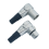 1 par de conectores de cable de audio XLR de 3 pines macho y hembra para micrófono 4