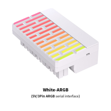 ATX 24-pins 90 stroomconnectoradapter 5V 3-pins ARGB 24-pins wit