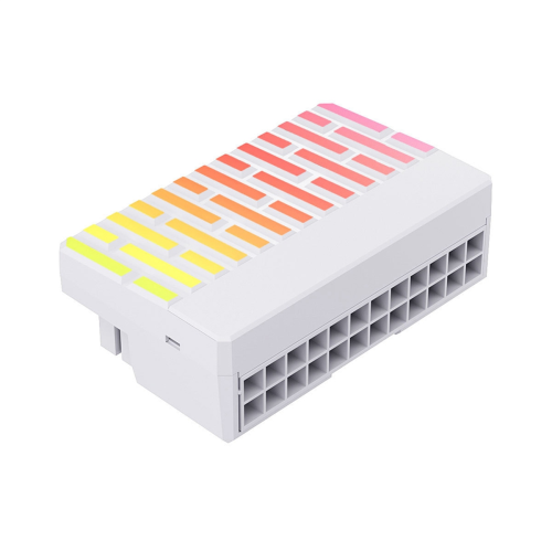 ATX 24-pins 90 stroomconnectoradapter 5V 3-pins ARGB 24-pins wit 1