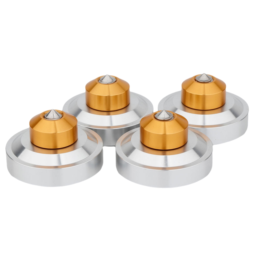 Aluminum Isolation Spike Feet Stand Damper Pad For Hifi Audio Amp 4851814520200