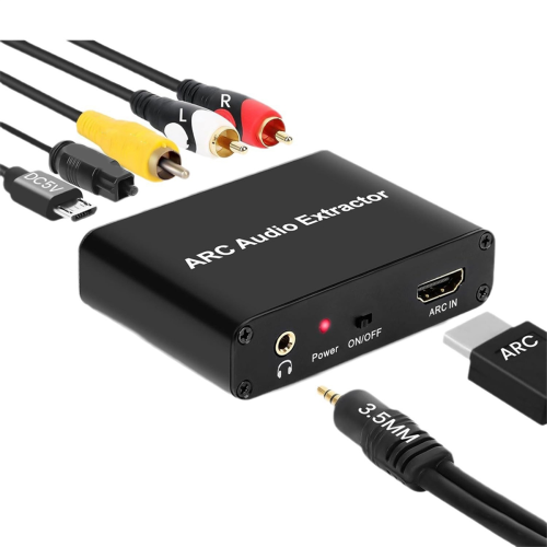 ARC Audio Converter,192KHz/ARC to Optical/Coaxial//3.5mm Jack 2