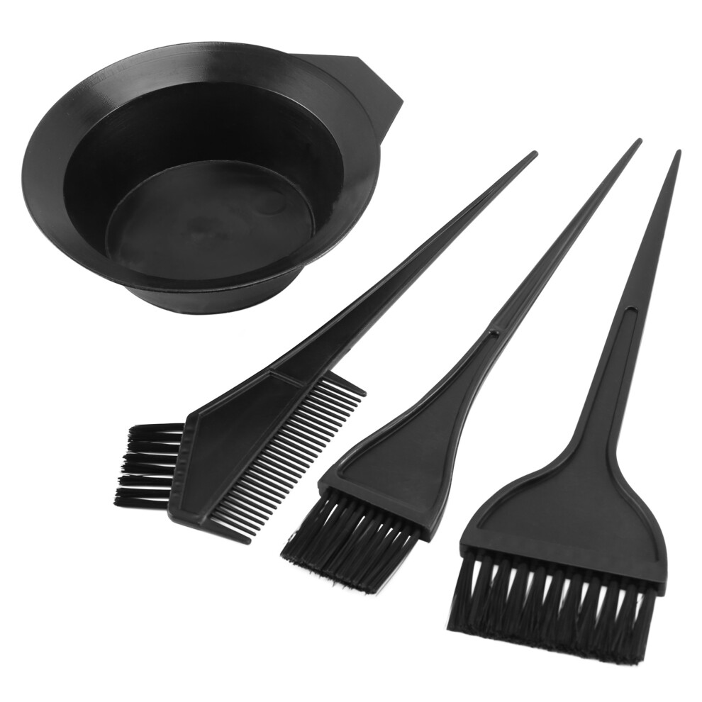 Bez Marki Black Hair Color Dye Bowl Comb Brushes Tool Kit Set Tint Coloring