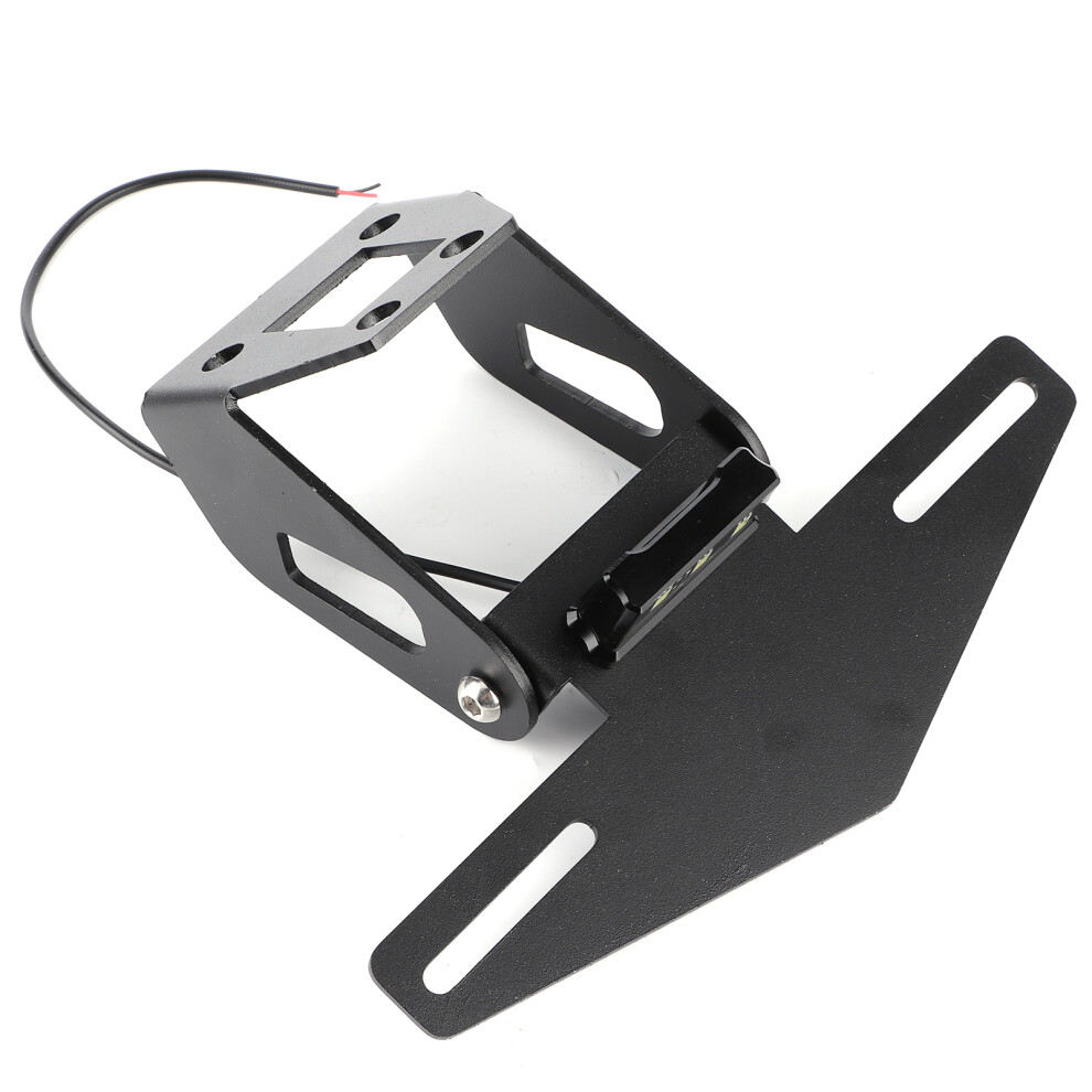 Motorcycle Fender Eliminate License Plate Holder With Led Fit For Kawasaki Ninja 250 400 2018Â2020 9311324542628