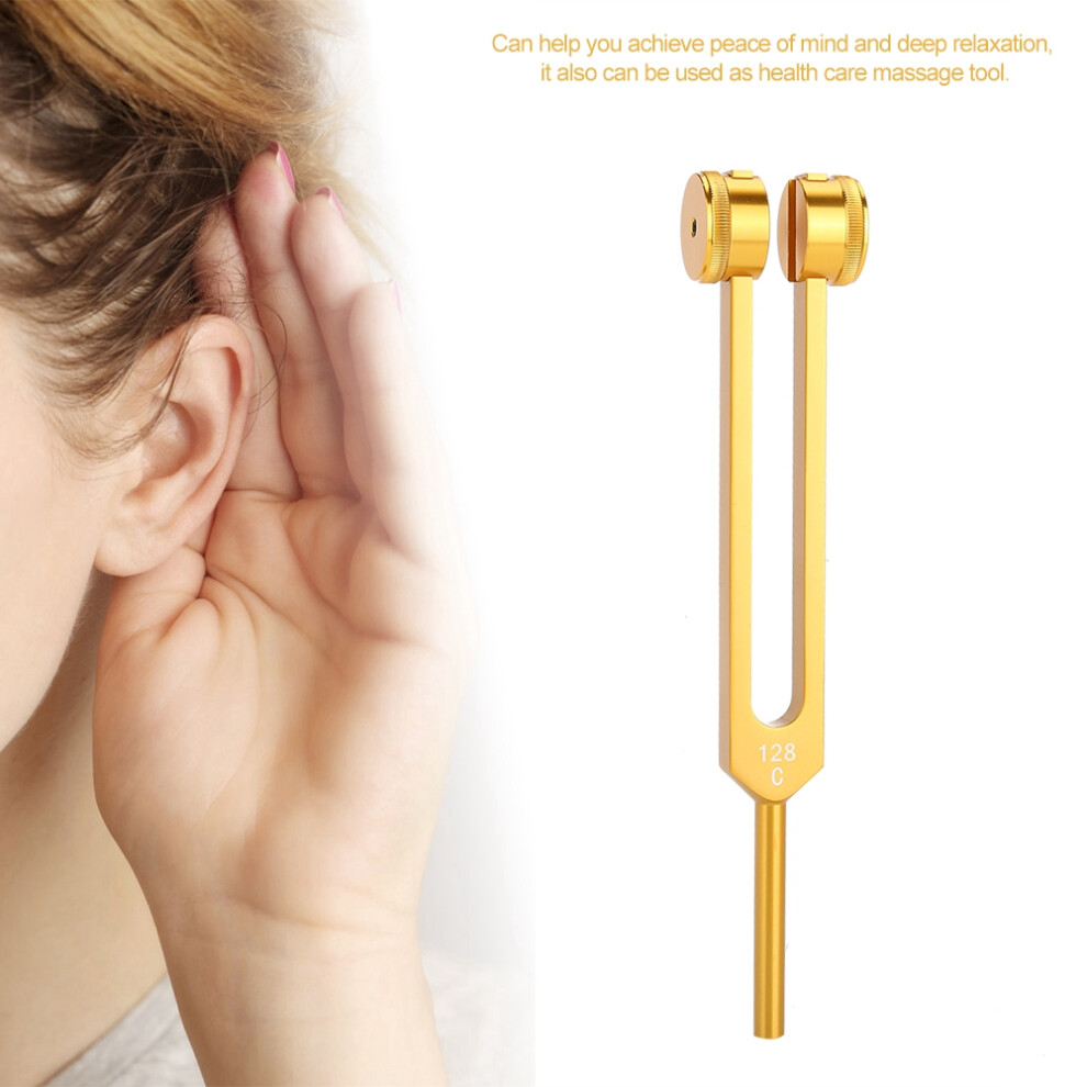 C128HZ Aluminum Ear Cleaning Tuning Fork Neurological Sound Healing Tuning Fork Sound Hammer