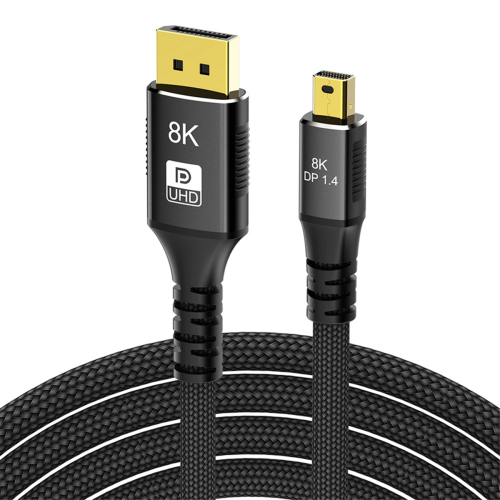 Mini DP till DP 1.4 Adapterkabel 8K Video Datakablar för skärm 3 meter