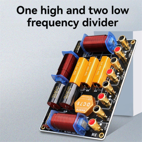 Crossover de alto-falante de 1300W para alto-falantes duplos de 10, 12 e 15 polegadas. 2