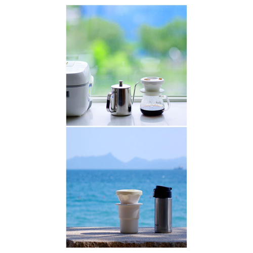 Filtro de café para preparo fácil, cafeteira para camping 2