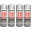 4 x 400ml Tough Stuff Enamel Silver Hard Wearing Gloss Spray Paint 1