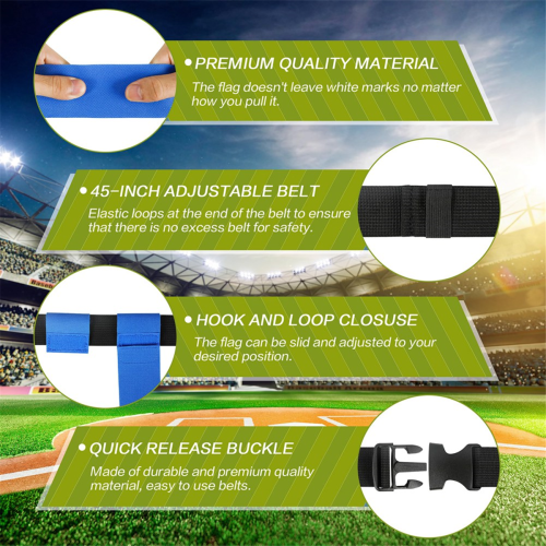 14 Player Adjustable Flag Football Set for Sport Training Competition 2