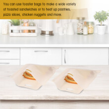 Reusable Non Stick Coated Fiberglass Microwave Heating Pastry Toaster Sandwich Bags (17*19cm)