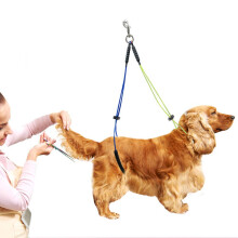 Adjustable Pet Grooming Leash For Pet Grooming Table Pet Grooming Loop (Yellow And Blue)