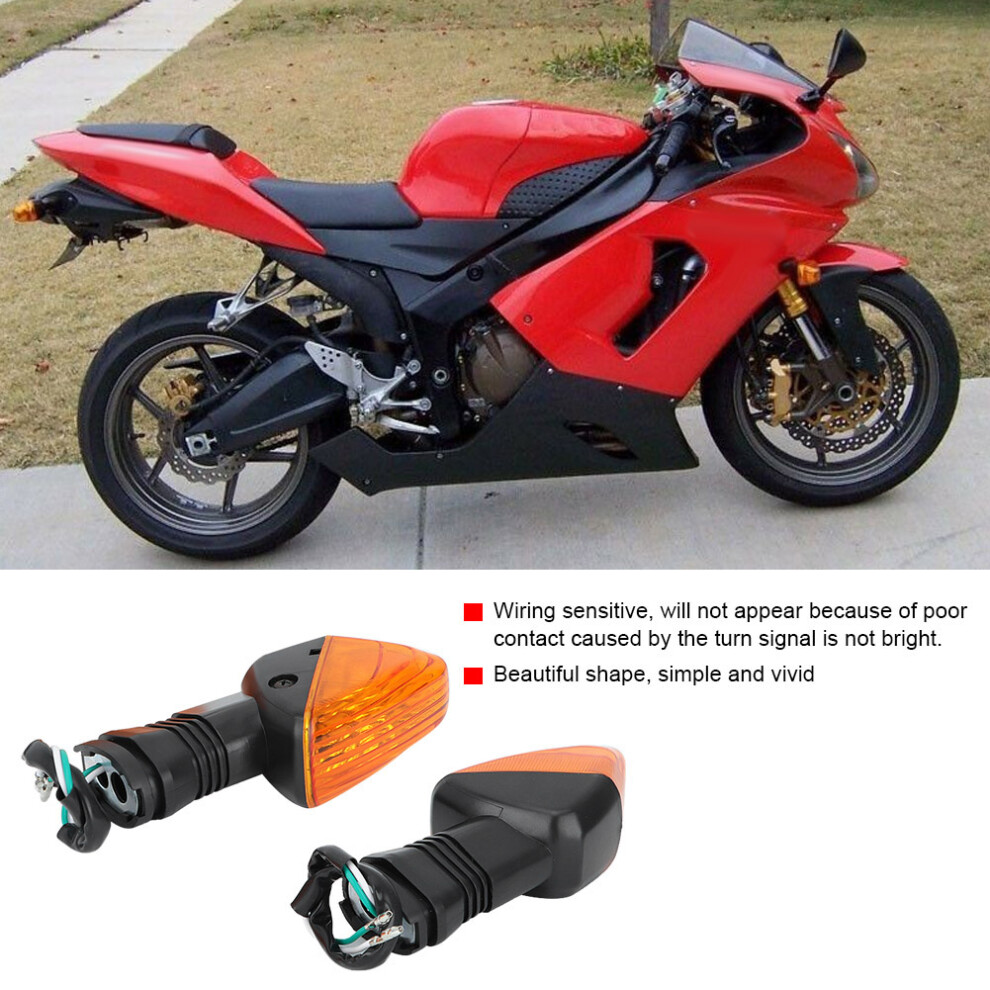 Turn Signal Lamp Fit For Kawasaki Zx 6R Motorcycle Modification Accessories(&Yellow) Light/Black/Yellow 7671324543400