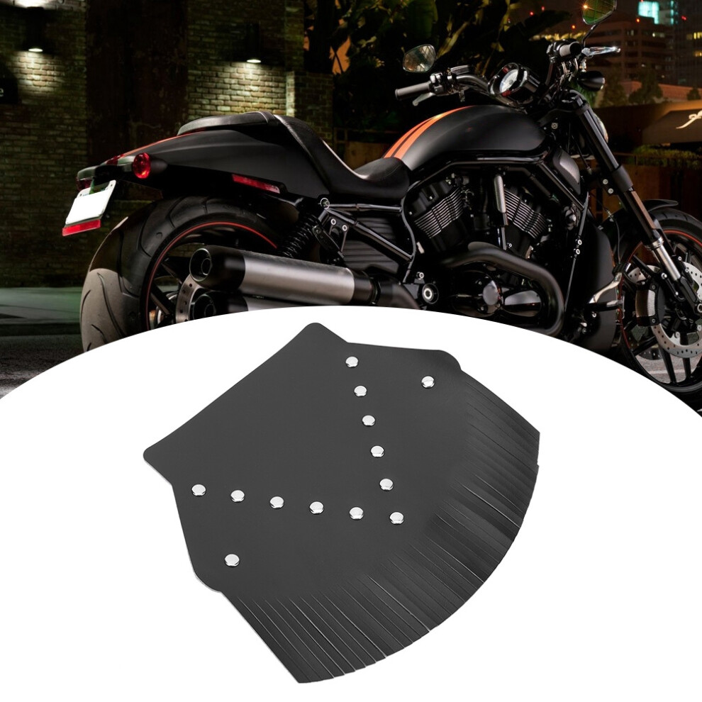 Motorcycle Rear Fender Mud Flap Motorcycle Modification Mudguard Cover Decoration(Black) Black 8461324543451