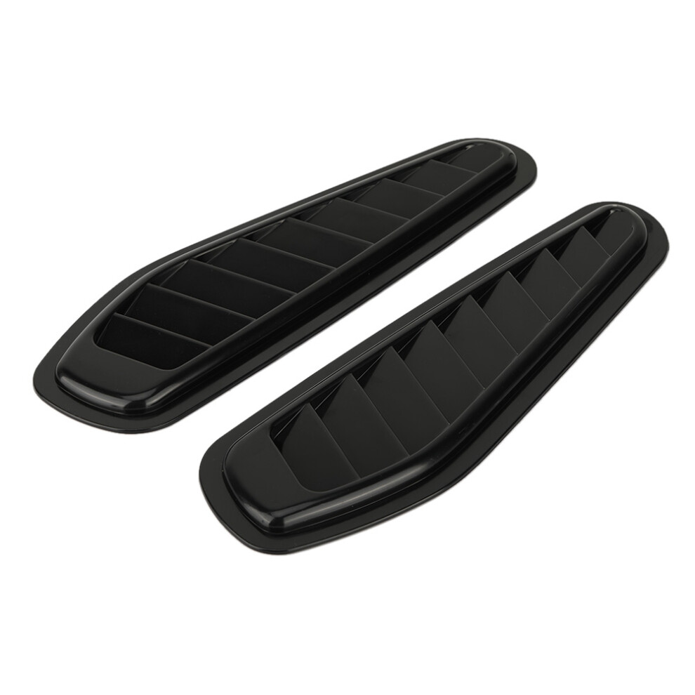 2Pcs Car Air Flow Intake Decorative Scoop Bonnet Vent Hood Cover Universal 8781324543443