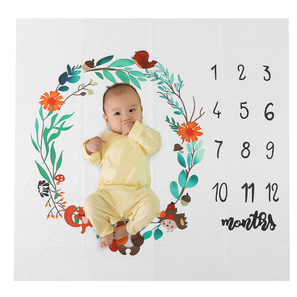 Baby Photography Background Props Monthly Milestone Record Growth Infant Play Mat