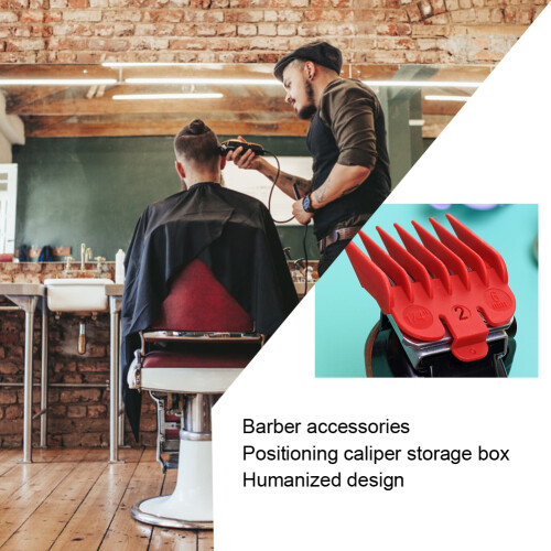 Limit Comb Storage Box Hair Clipper Positioning Caliper Comb Organizer Case10 Slots