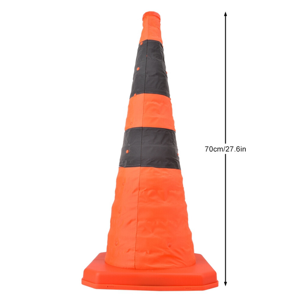 70Cm High Quality Road Traffic Collapsible Road Cones With Reflective Strip Safety 5071324543516