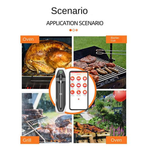 Kitchen BBQ Bluetooth Barbecue Smoker Cooking Food Thermometer 2