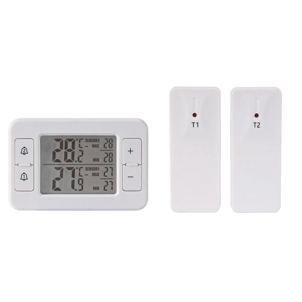 Bez Marki Wireless Transmission Thermometer Lcd Digital Alarm