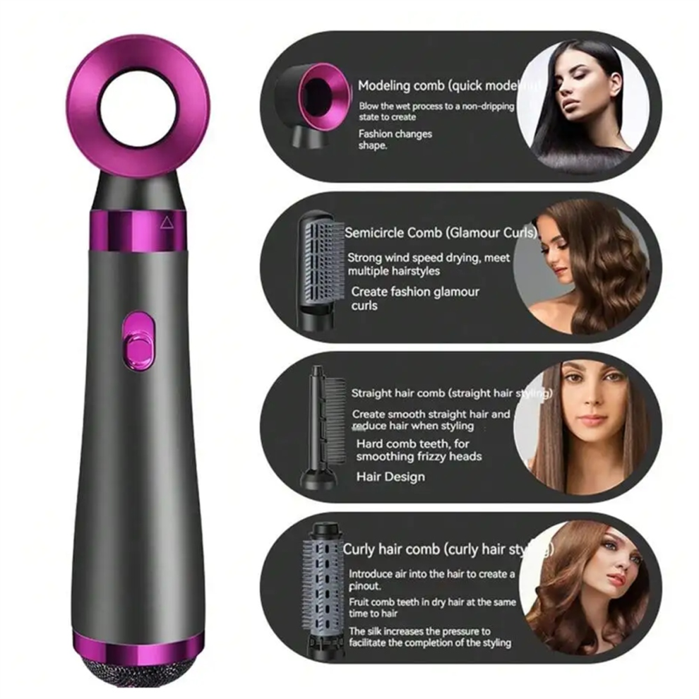 Multifunctional Hair Dryer Five-in-One Hair Dryer EU Plug