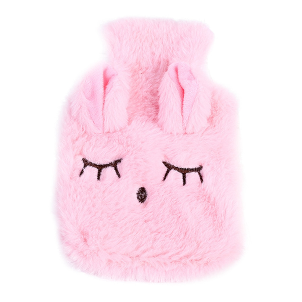 Winter Hot Water Bottle PVC Plush Shoulder Hand Warmer Heat Pack A