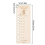 2PCS Temperature Blanket Color Chart Wood Blanket Color Tool 6