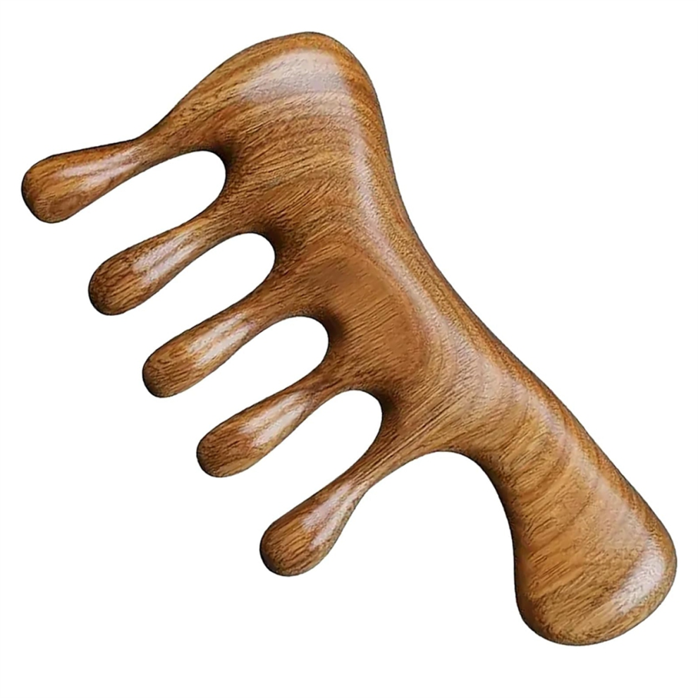 Unisex Scalp Massager Comb For Scalp Hair Massage - Wooden Head Massager