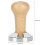 58mm Kaffeetamper holzfarbene Basisplatte 14