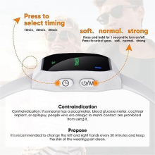 Relógio EMS Elétrico para Auxílio ao Sono, Pulseiras para Enjoo de Movimento, Rosa