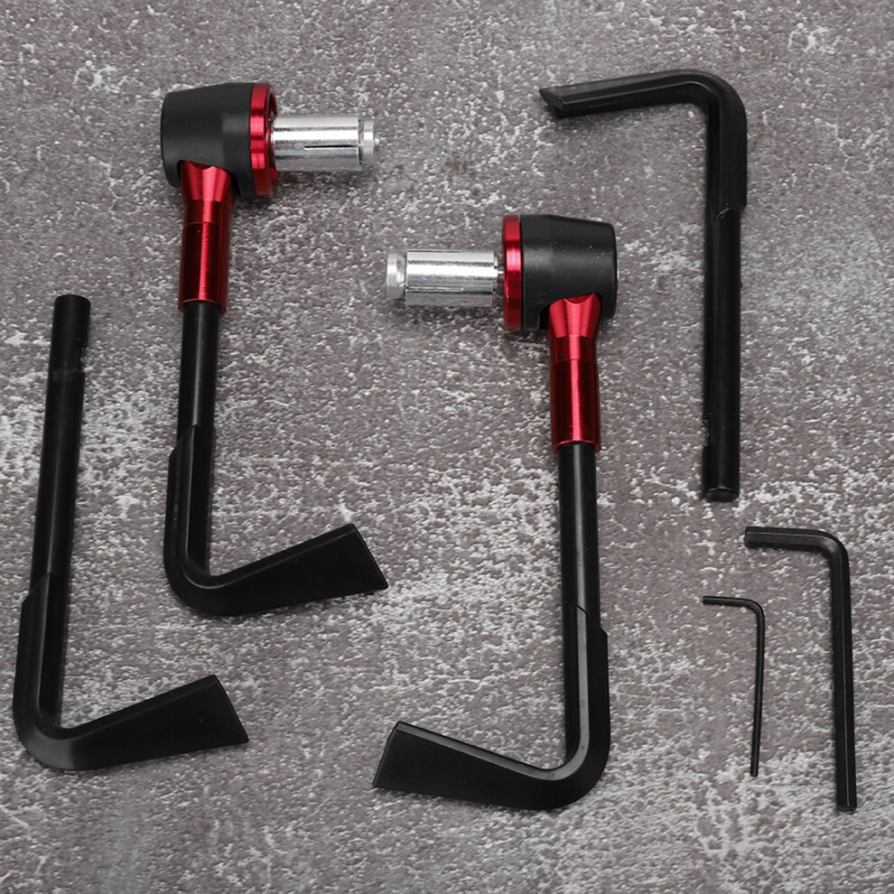 Cnc Motorbike Handgrip Guard Brake Levers Protect Guard Motorcycle Protector Handlebar(Red) Red 9381324545264